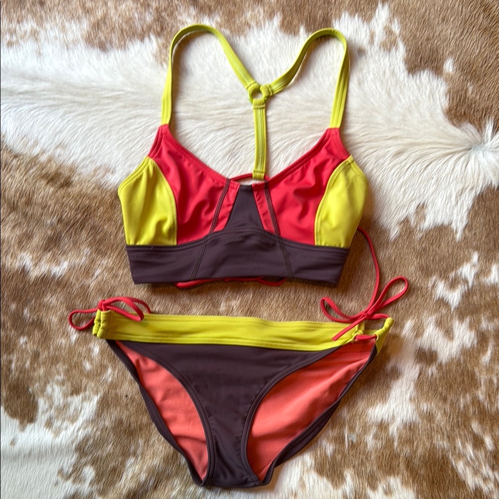 Prana Colorblock Bikini Set